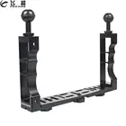 Алюминий Подводный подводное дайвинг Камера Держатель Tray Маунт Ручка Grip Стабилизатор расширение кронштейна свет Float arm для Gopro SLR