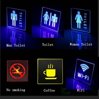 led emergency light for public places area decor man woman toilet wc lamp indoor no smoking wifi exit sign led emergency lamp