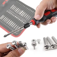 55 pieces screwdriver bits set 75mm length s2 steel 75mm length tool bag packing