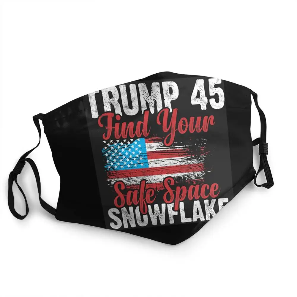 

TRUMP 45 найдите свое безопасное пространство Снежинка DIY маска для лица Гарри смываемая маска для лица дети mascarillas de tela lavables con filtro