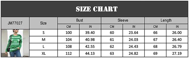 

Women Long Sleeve Print Sweater Snowflake Deer Pullover O-Neck Christmas Sweater