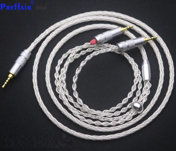 

Preffair 8Cores Silver Plated 2.5mm balanaced plug to 2x2.5mm headphone upgraded cable