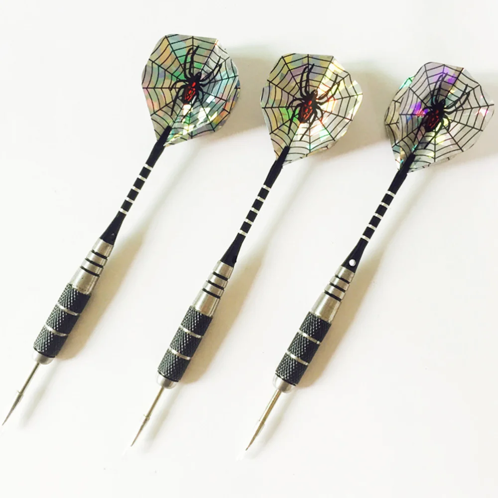 

3pcs 22g Professional Darts Pin-type Darts Spider Pattern Dart Tail Needle Tipped Darts Aluminum Rod Flights Darts (Spider