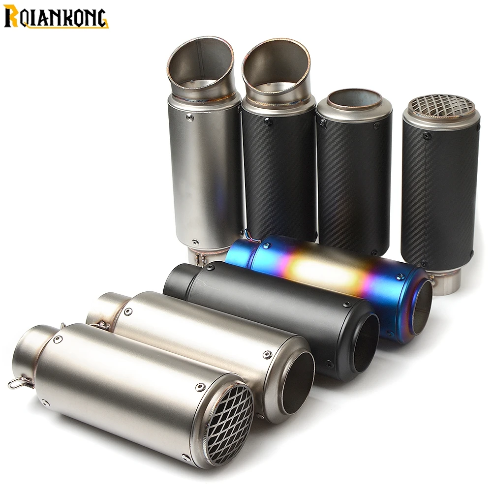 

Мотоциклетный модифицированный глушитель Lser Mark, выхлопная труба из углеродного волокна для YAMAHA FZ6, SUZUKI GSR600, GSR750, GSX1400, GSF650