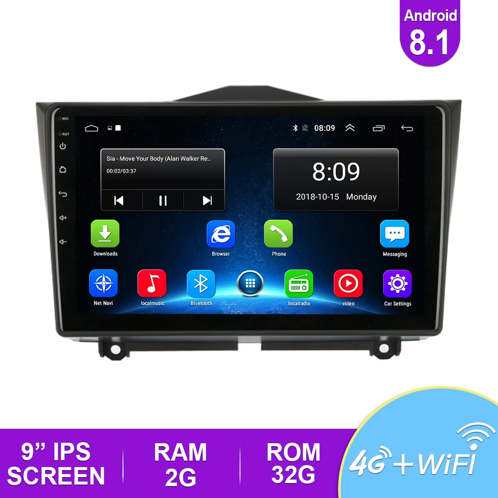 2.5D 9 ''IPS автомобильное радио Android 8 1 авто стерео Мультимедиа для Ford S Max 2007 2008 GPS