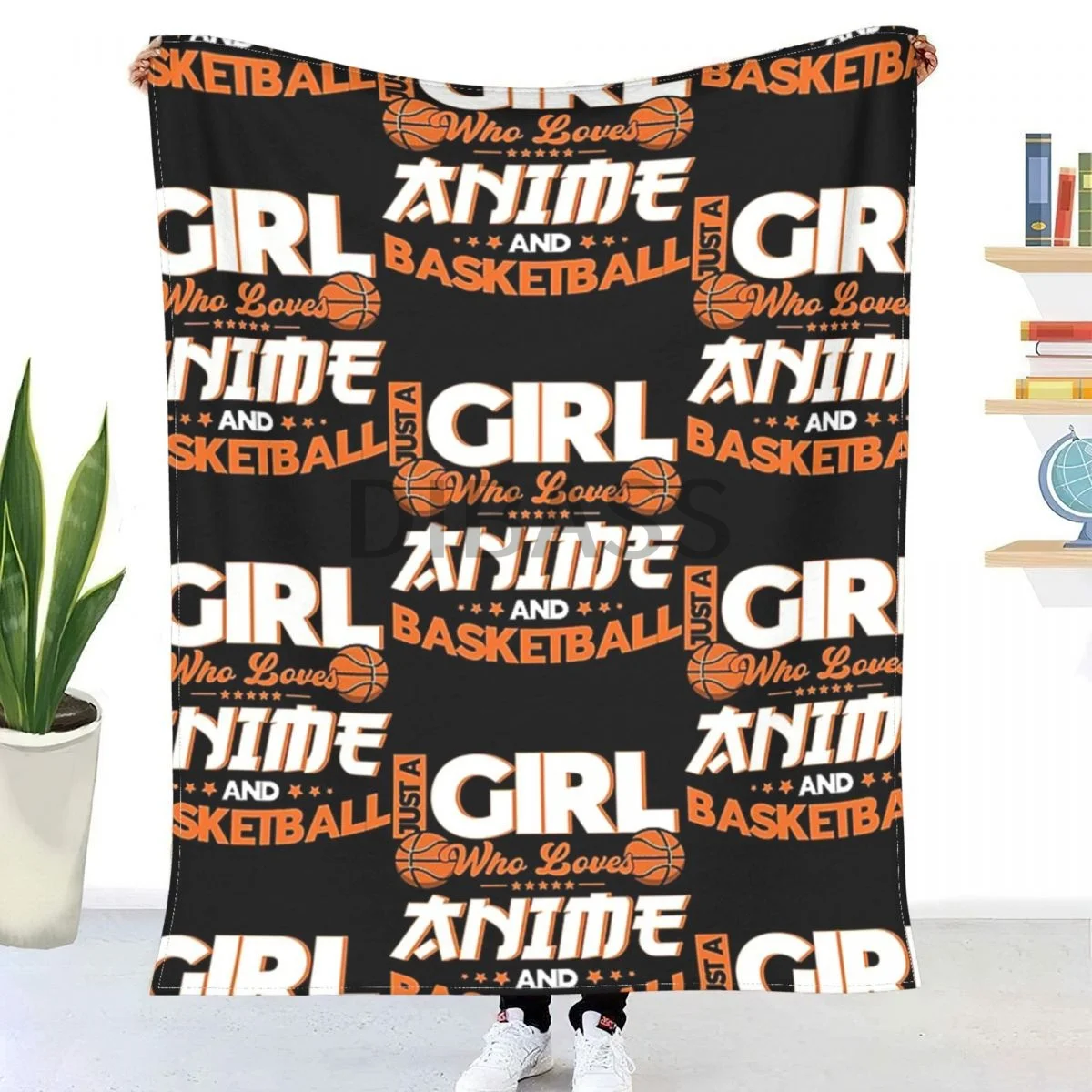 

Anime Merch Anime Girl Anime Throw Blanket 3D Printed Flannel Throw Blankets