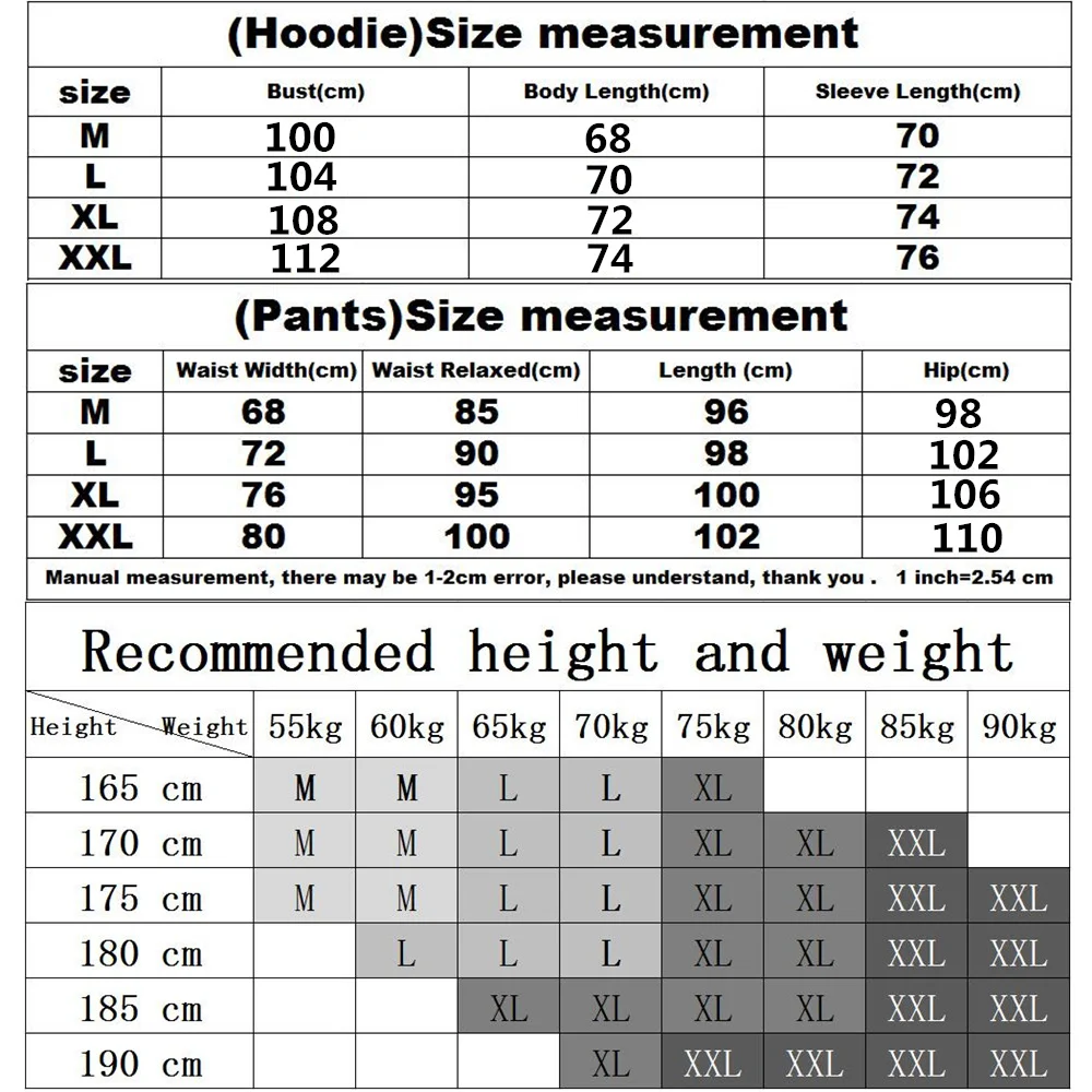 Мужской Хлопковый спортивный костюм Повседневная Толстовка с капюшоном и штаны