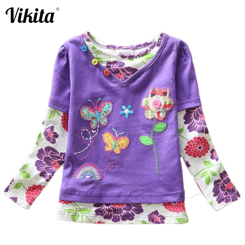 Футболка детская х/б с длинным рукавом в полоску|girls tees|baby teet shirt kids |