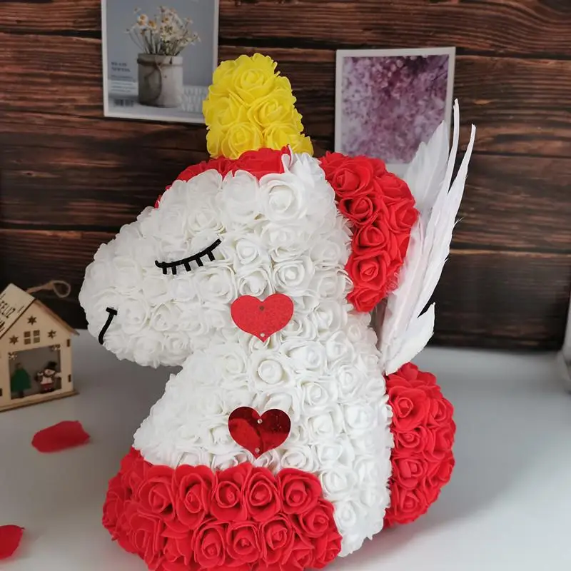 1 шт. Прекрасные Красочные ПЭ розы Единорог искусственные Искусственные цветы