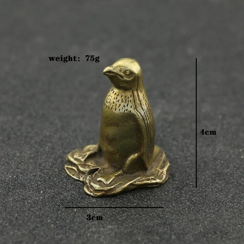 

New solid copper Doll Cute Animal Dog Duck Sheep Penguin Children Toy Birthday Gift Toys for Kids Hobbies Desktop decoration