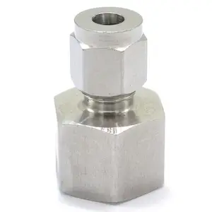 Фитинг для труб с внешним диаметром от 6 мм до 38 дюйма, BSPP мама 304, пневматический Компрессионный фитинг из нержавеющей стали