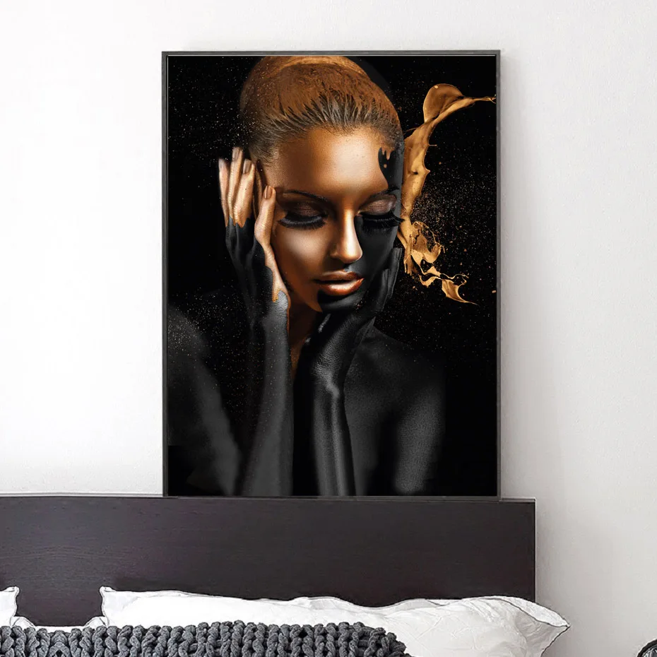 Современная домашняя африканская Женская Настенная роспись фотообои картина