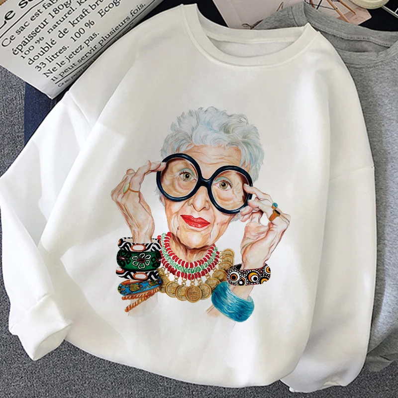 Green Turban Beauty Graphic Print Moletom Clothes 2020 New Fashion Casual Women Hoodies Harajuku Aesthetic White Tops Sweetshirt