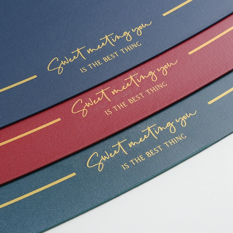 Кожаная подстилка Inyahome с нескользящим ковриком из частиц Настольный коврик для