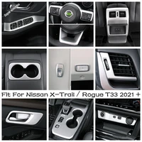 engine start stop headlights button door handle wrist cover trim interior for nissan x trail x trail rogue t33 2021 2022