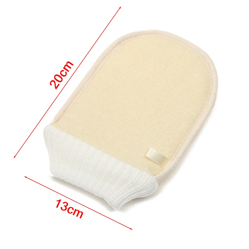 

Shower Spa Exfoliator Two sided Bath Glove Body Cleaning Scrub Dead Skin Removal Double Sided Exfoliating Tan Removal Mitt