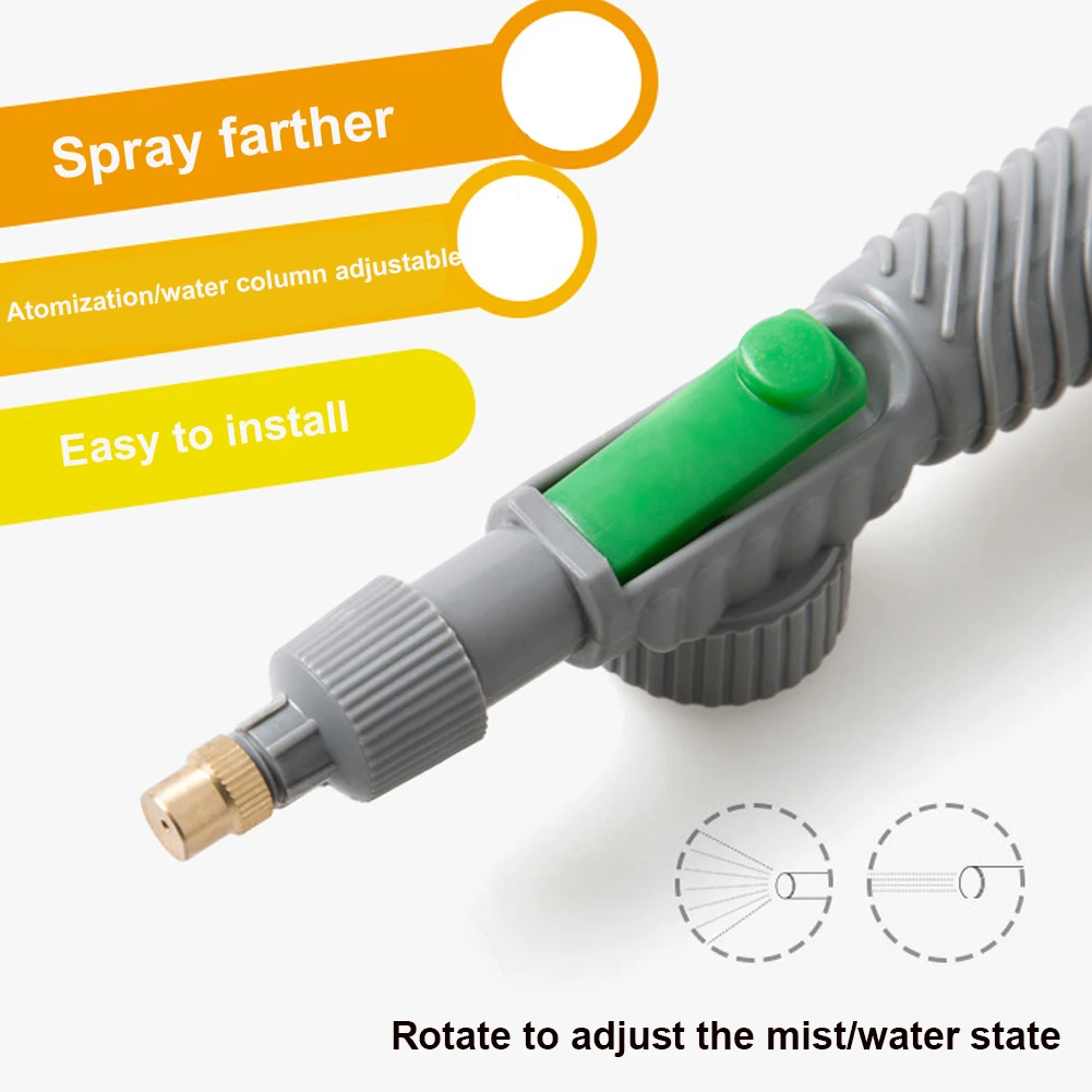 

High Pressure Air Pump Manual Sprayer Adjustable Drink Bottle Spray Head Nozzle Garden Watering Tool Sprayer Agriculture Tools