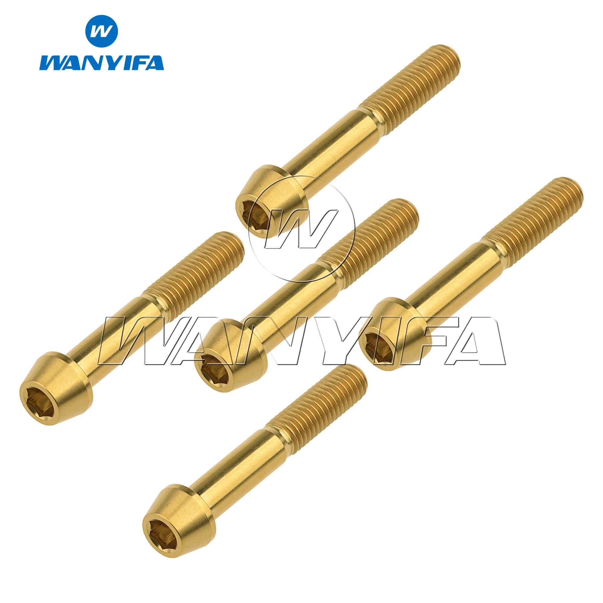 Wanyifa M8X50 мм титановый Ti-болт DIN912 шестигранные винты крепеж для мотоцикла 5 шт./лот |