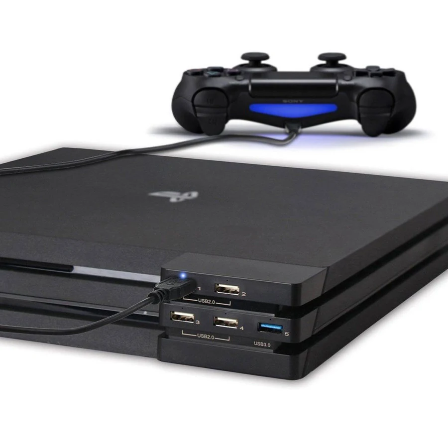 PS4 PRO Mulitfunction 2 в 1 комплект кулер быстроохлаждаемая охлаждаемая охлаждающая вентилятор и 5 внешних USB HUB Play Station 4 Pro PS 4 PS4 аксессуары