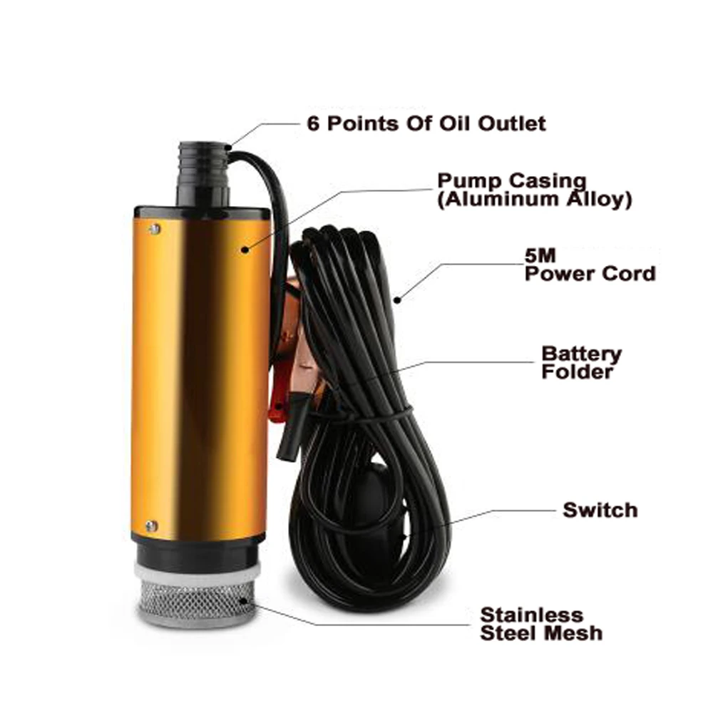 Электрический масляный насос 12 В дизельный Универсальный автоматический