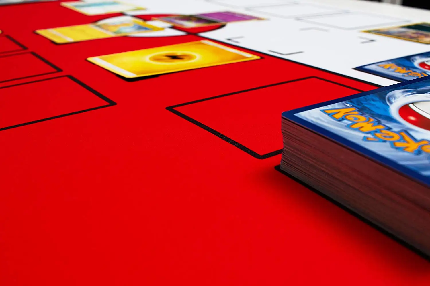 Tapete PARA 2 JUGADORES Compatible con Pokemon Stadium Mat, juego de mesa de cartas, tapete, 71x45cm, regalo de Navidad para ni&ntilde;os, Juguetes-2
