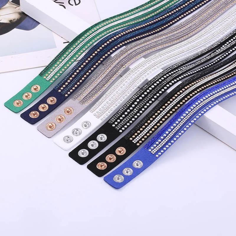 Женский браслет-хипстер MAIKALE браслет из кожи и вельвета