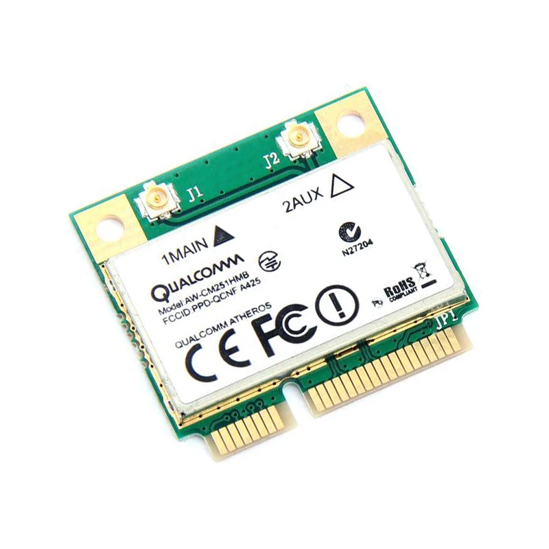 Двухдиапазонная Wi Fi Bluetooth карта Atheros 433 Мбит/с Qualcomm стандарта 802.11a/b/g/n/ac 2 4/Φ BT 4 0