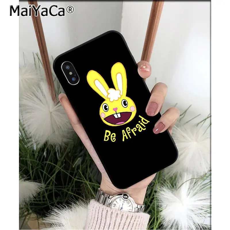 Мягкий чехол для телефона MaiYaCa Happy Tree Friends из ТПУ высокого качества iPhone X XS MAX 6 6S 7 7plus