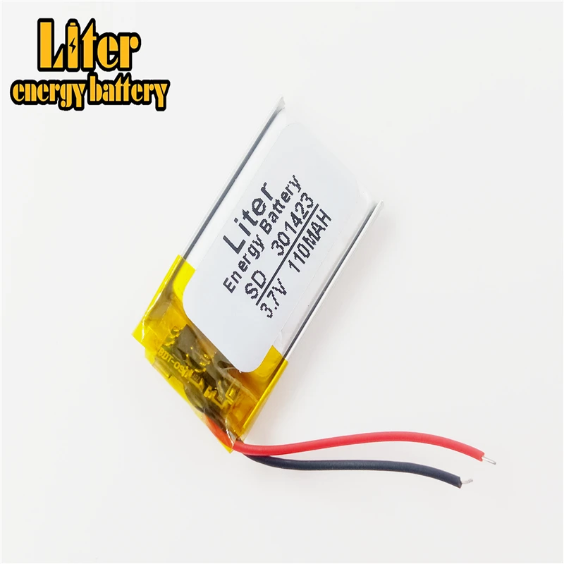 3 7 V 110mAH 301423 полимерный литий ионный/литий ионный аккумулятор для GPS mp3 mp4 mp5 dvd