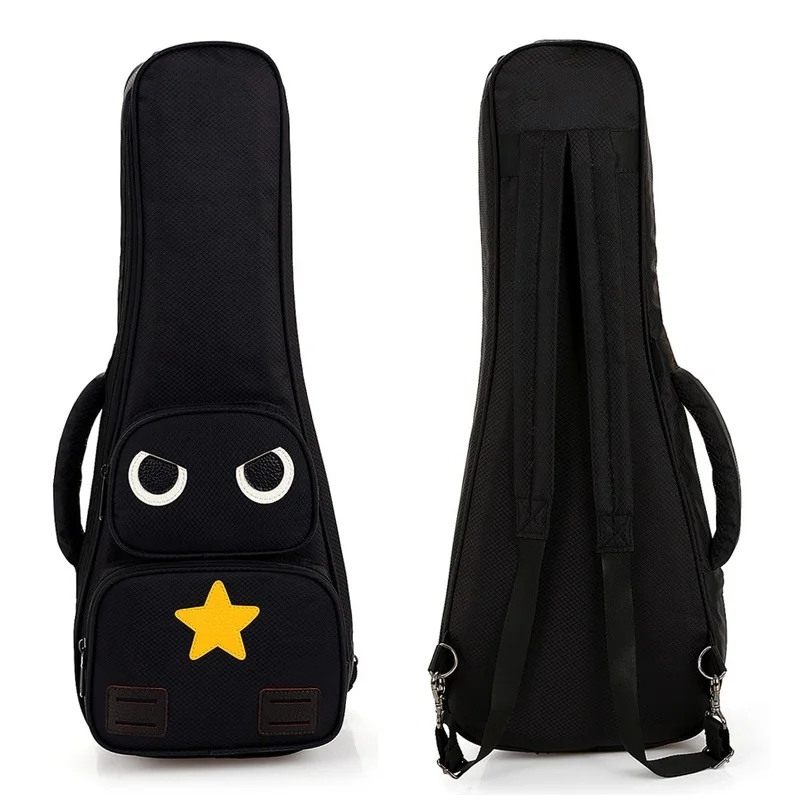 24-дюймовый чехол для укулеле для маленькой гитары 23 дюйма, сумка для тела гавайского покрытия, портативный рюкзак для гитары, сумки для укулеле.