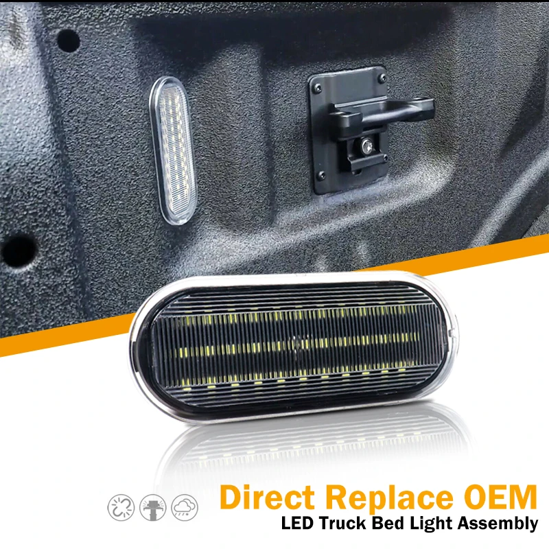 iJDM Direct Fit LED Truck Bed Light Assembly Compatible For Ford 2015-up F150 2017-up Raptor or F250 F350 Super Duty Cargo area |