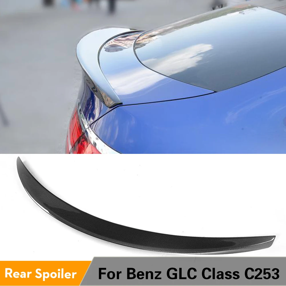 

Carbon Fiber / FRP Car Rear Spoiler Boot Wing Lip for Mercedes Benz GLC Class SUV C253 Coupe GLC43 AMG GLC300 2016 2017