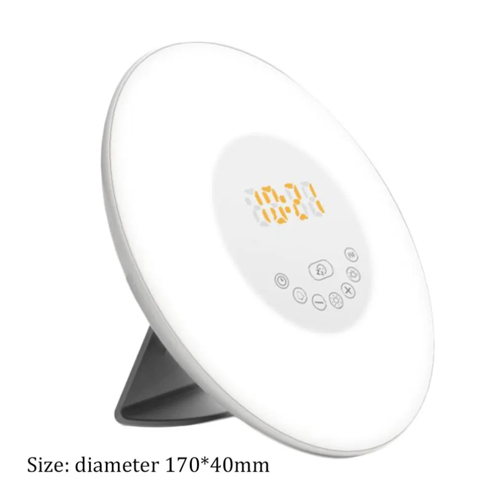 ICOCO цветной для спальни пробуждение цифровой будильник новинка RGB светодиодный