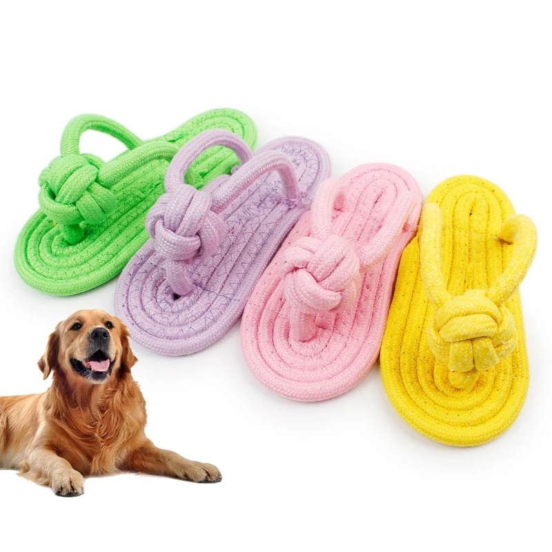 SALE-2019 Dog Chew Molar Toy Durable Slipper Shape Biting Ring Bite Resistant Pet Tool Non-toxic Dogs Toothbrush | Дом и сад