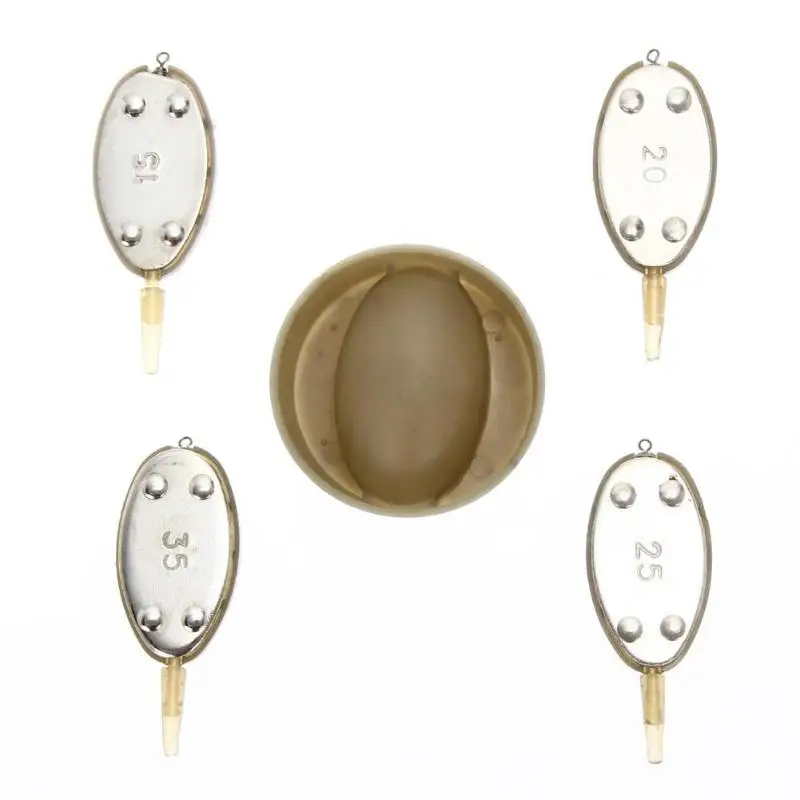 4 шт./компл. метод фидерной рыбалки плоские рыболовные ловушки с формой грузила