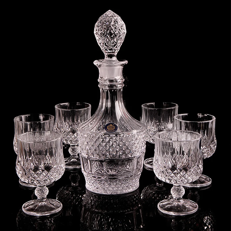 Nordic Transparent Modern Luxury Whiskey Glass Bottle Mens Gift Set Luxury Design Barek Na Alkohol Wine Bar Decoration Ec50jj