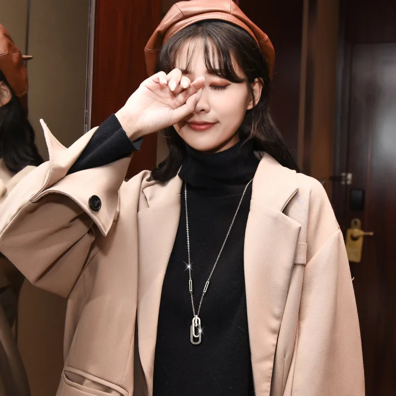 Чокер с квадратной подвеской Женский винтажное ожерелье кулоном в стиле панк