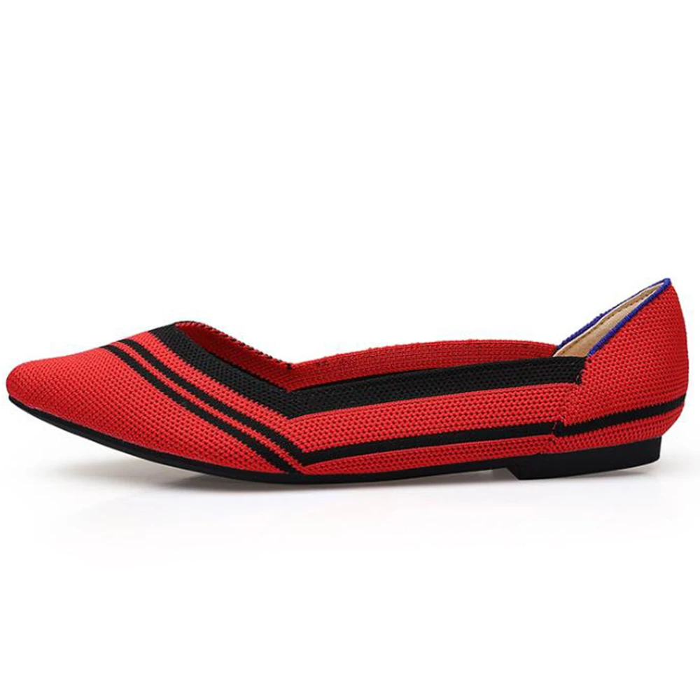 

New Spring Shoes Women Soft Bottomed Loafers Breathable Lazy Flats Casual Espadrilles Stretch Fly Weaving Single Shoes