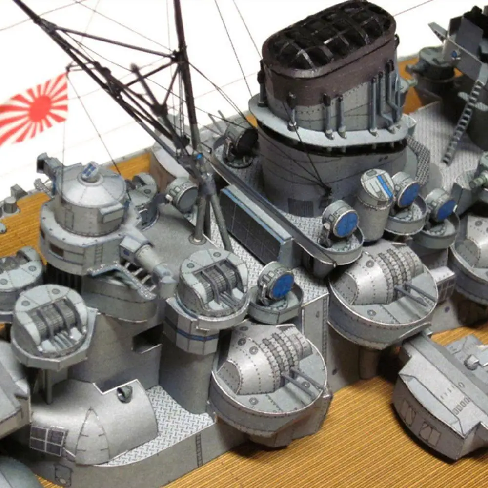 

1:250 Japanese Battleship Yamato DIY 3D Paper Card Model Building Sets Construction Toys Educational Toys Military Model