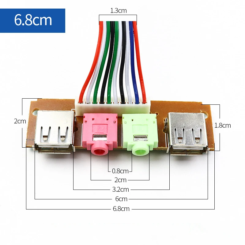 Компьютерные кабели и разъемы 65 см чехол для передней панели USB/аудио передняя