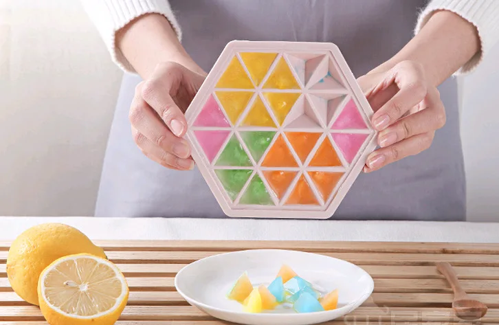 Самодельный лед шлифовальные машины шестигранные домашние Формы для льда с