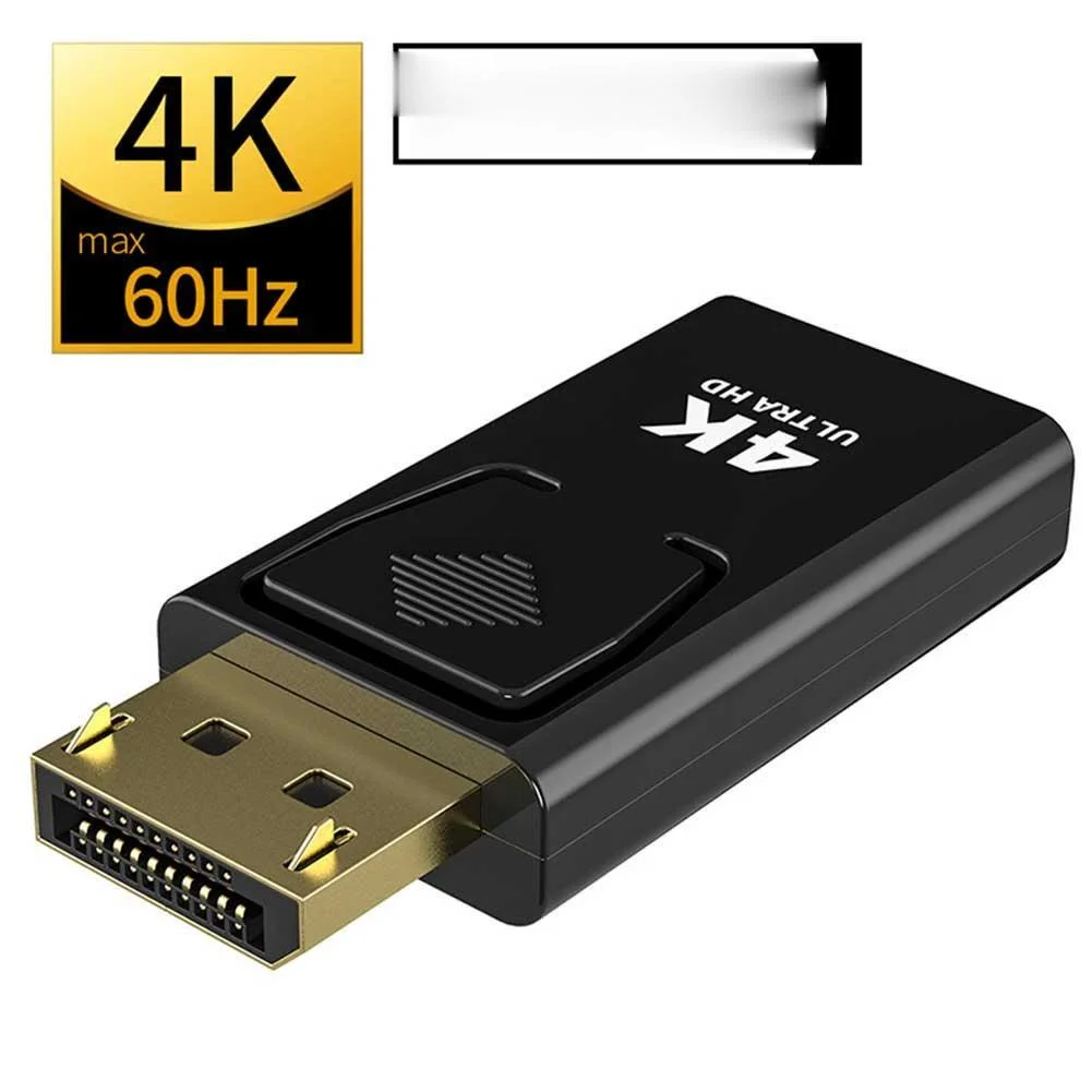 Конвертер для ТВ и ПК DP в HDMI совместимый максимум 4K/1080P порт дисплея папа Женский