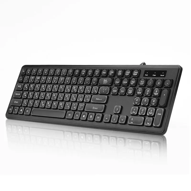 Проводная клавиатура для упражнений русская USB 108 Keycaps стандартная улучшает