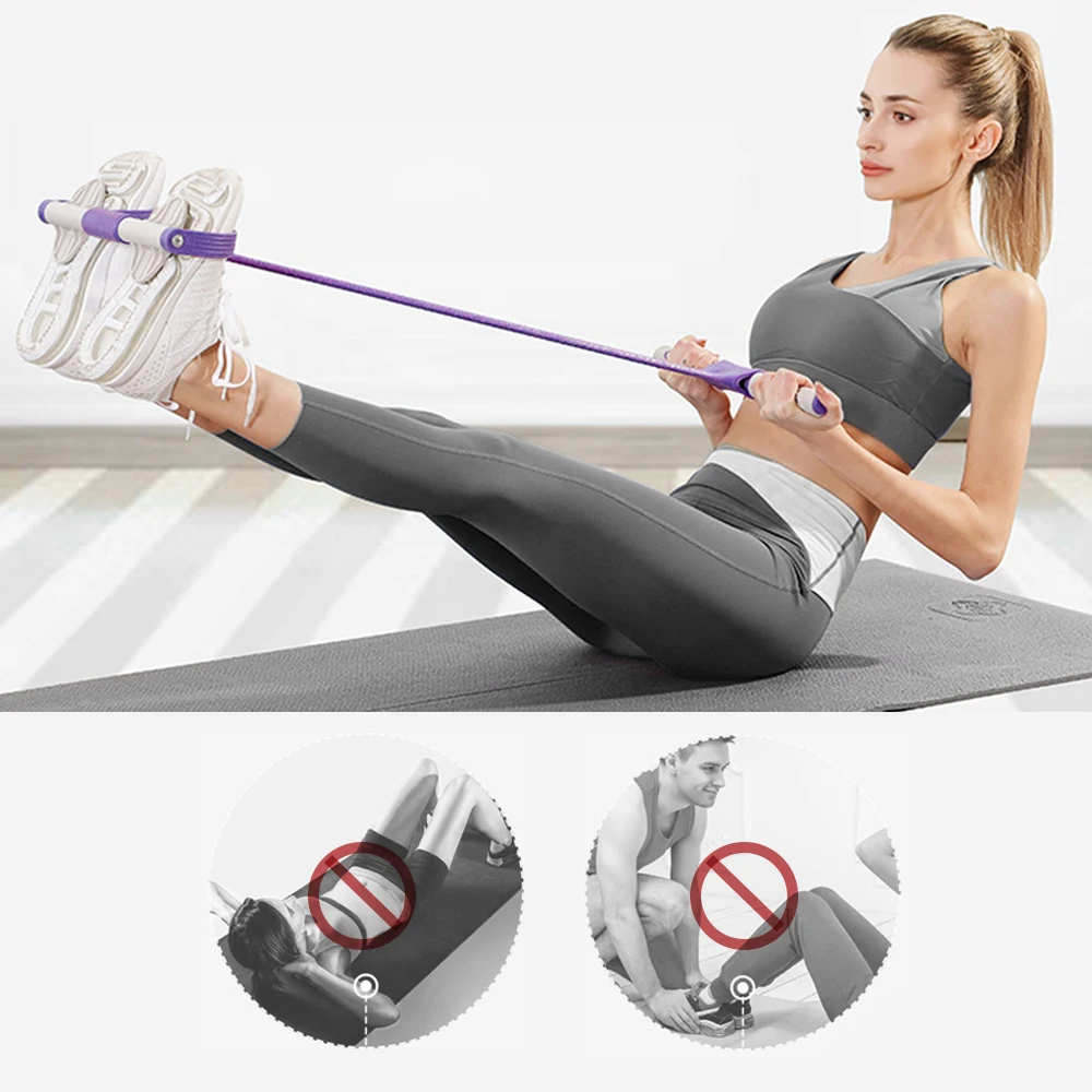 

4 Resistanc Elastic Pull Ropes Exerciser Rower Resistance Band Home Gym Sport Training Elastic Bands For Fitness Equipment