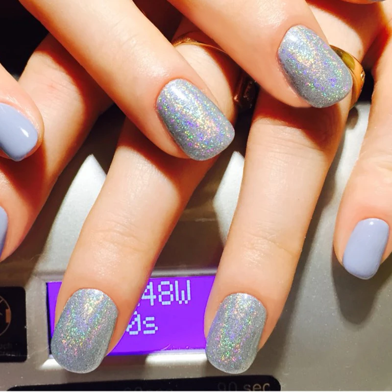 1g/бутылка Радуга пигмент Duochrome голографической Единорог Порошковая голограмма