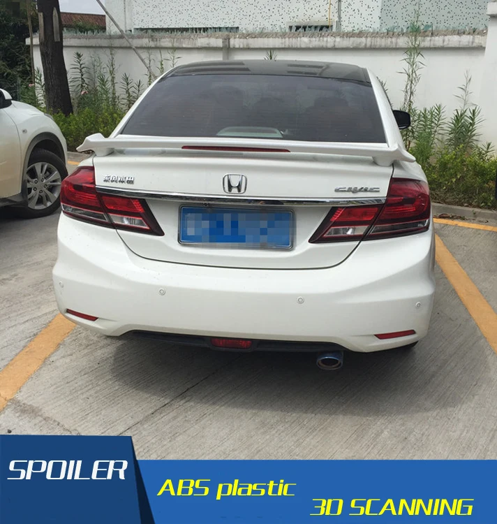 Спойлер для Honda Civic высококачественный спойлер из АБС-материала заднего крыла