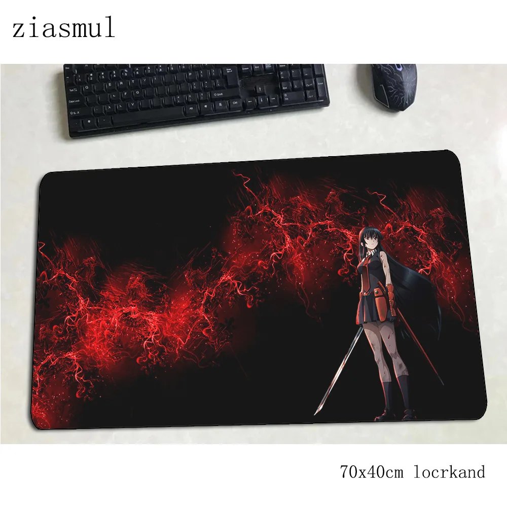 Игровой коврик для мыши akame ga kill 700x400x3 мм игровой запястья компьютерный