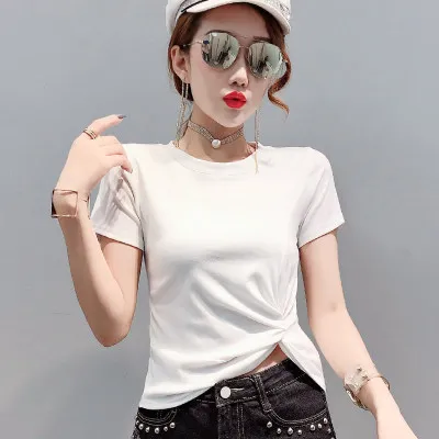 

Summer 2020 short sleeve t shirt Women Red Top Garment