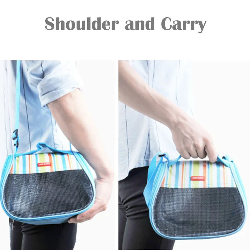 Переносная сумка для домашних животных сетчатая уличная переноска маленьких