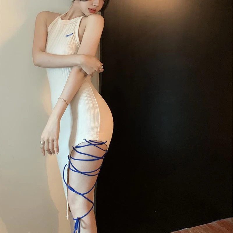 

Beige Sexy Women Dress Spaghetti Strap Dresses Female Sheath Club Dress Short Summer 2021Women Mini Dress Sleeveless Slim